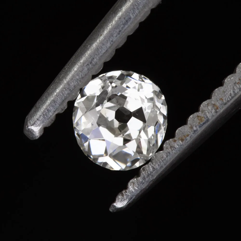 0.39ct OLD MINE CUT DIAMOND H SI LOOSE ANTIQUE NATURAL CUSHION BRILLIANT ESTATE