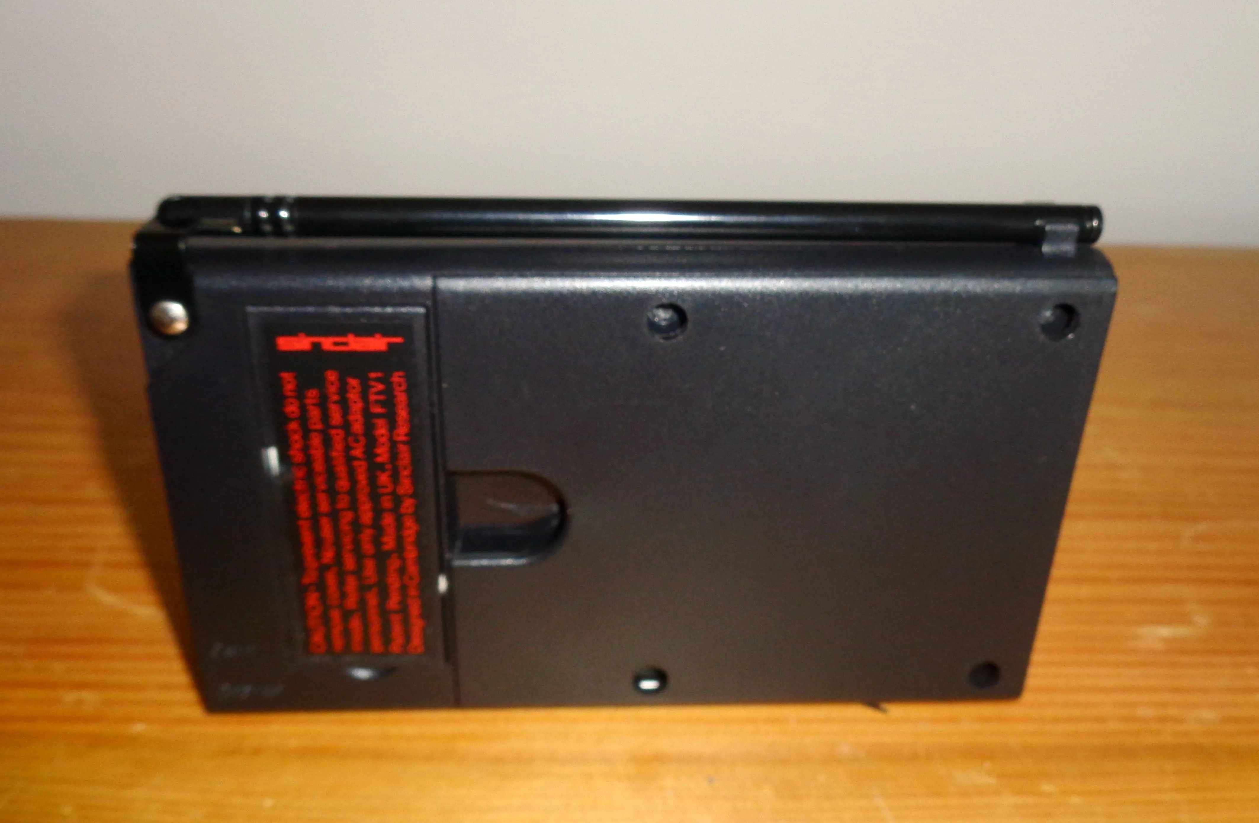 1980s Portable Sinclair Flat Screen Pocket Television TV 80 FTV1