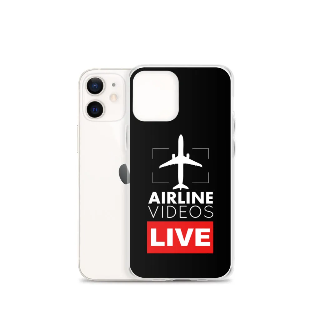 AIRLINE VIDEOS LIVE (BLACK) iPhone Case