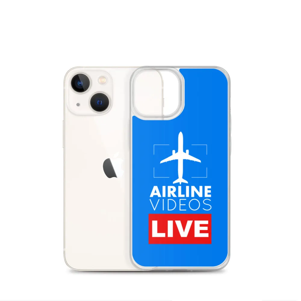 AIRLINE VIDEOS LIVE (BLUE) iPhone Case