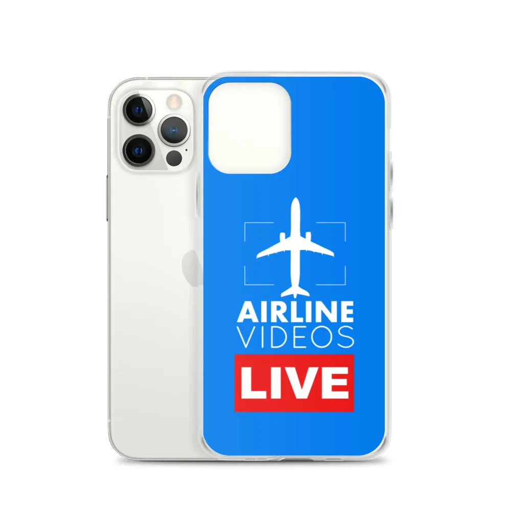 AIRLINE VIDEOS LIVE (BLUE) iPhone Case