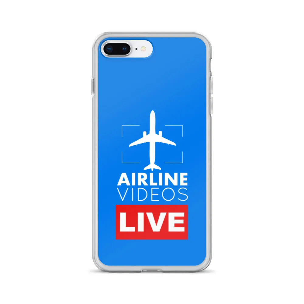 AIRLINE VIDEOS LIVE (BLUE) iPhone Case