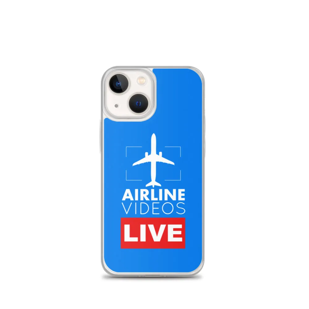 AIRLINE VIDEOS LIVE (BLUE) iPhone Case