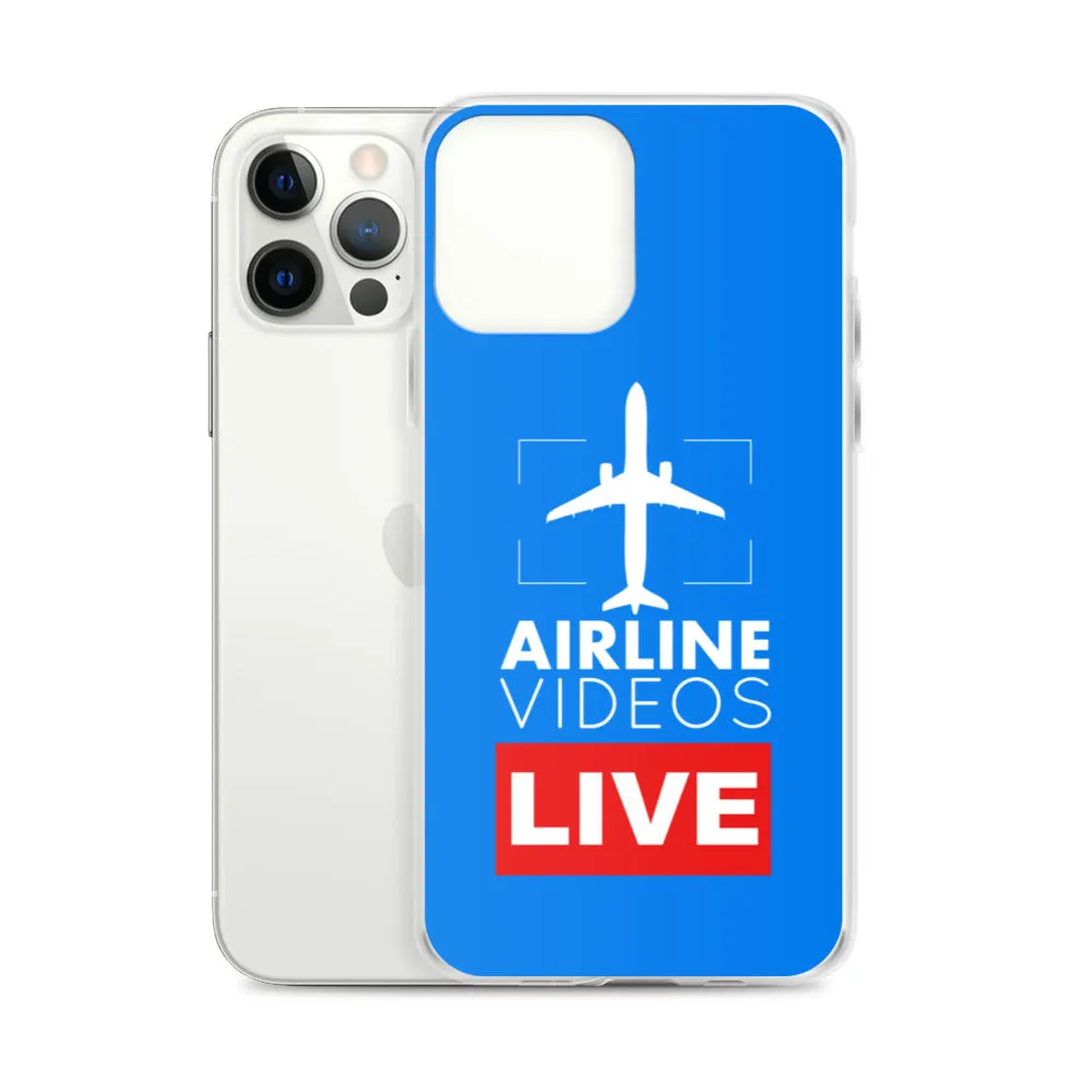 AIRLINE VIDEOS LIVE (BLUE) iPhone Case