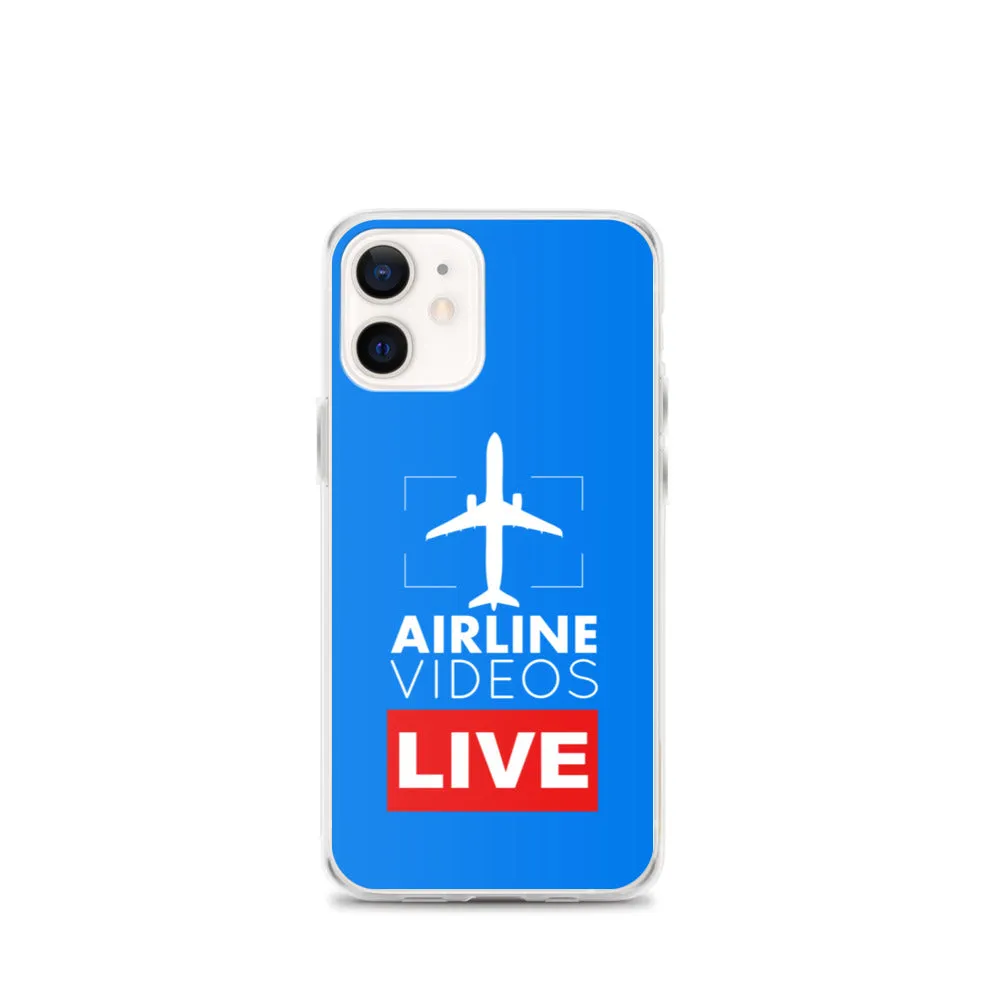 AIRLINE VIDEOS LIVE (BLUE) iPhone Case