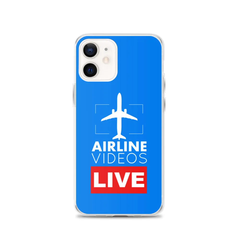 AIRLINE VIDEOS LIVE (BLUE) iPhone Case