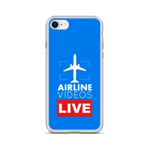 AIRLINE VIDEOS LIVE (BLUE) iPhone Case