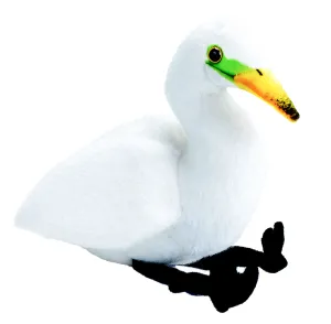 Audubon II Egret Stuffed Animal with Sound - 5"