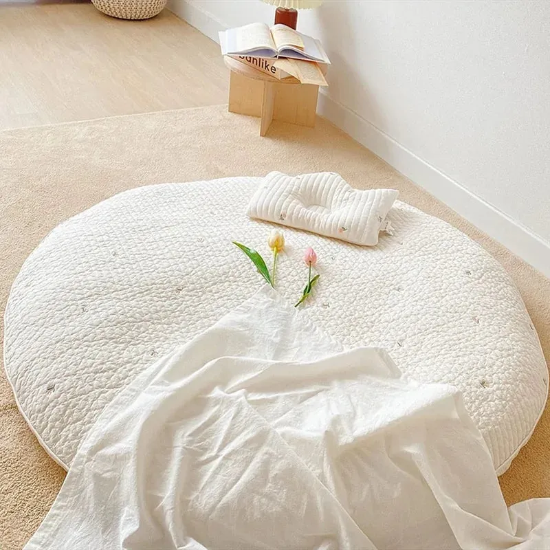 Bear Embroidery Baby Mat