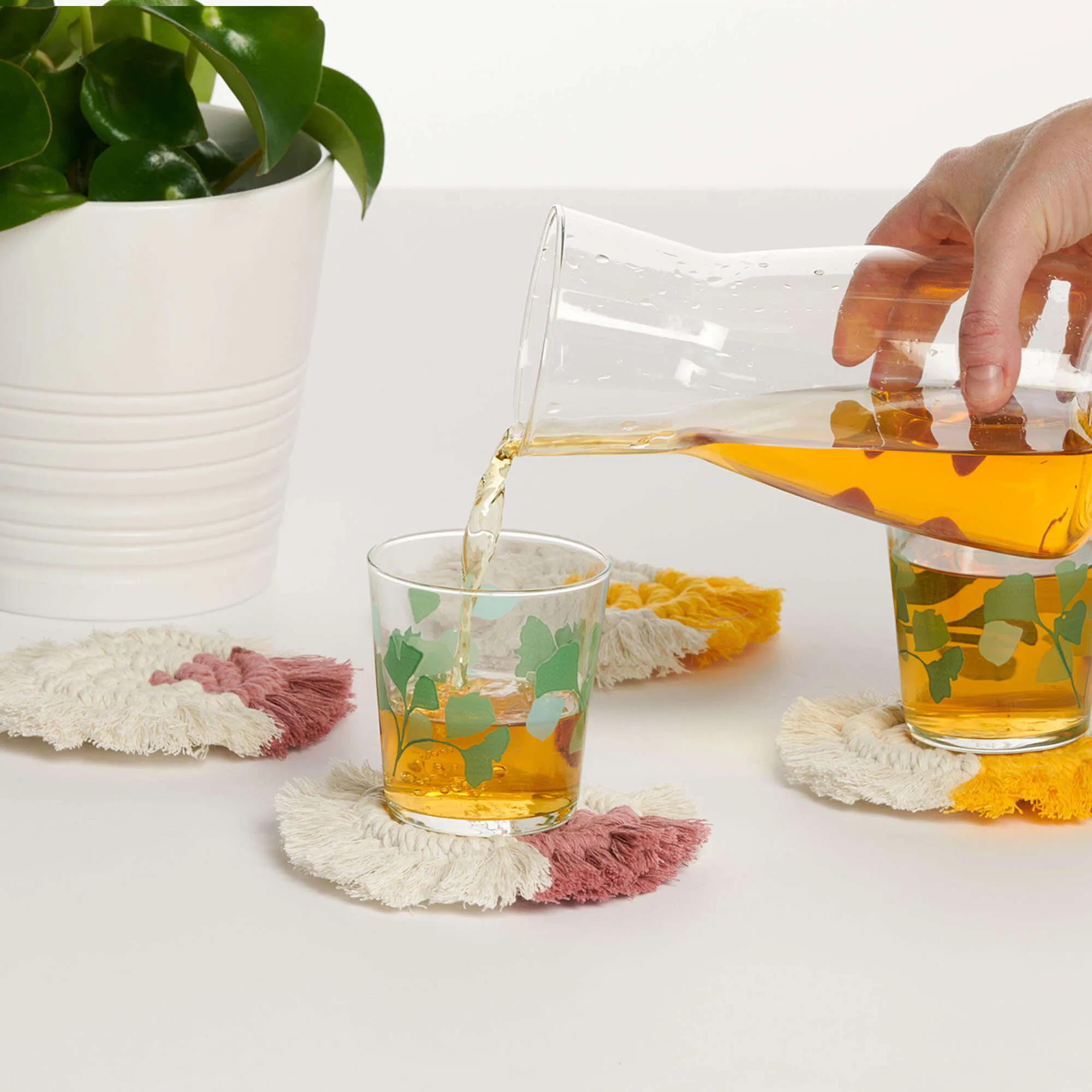 Bernat Craft Bright Side Macramé Coasters