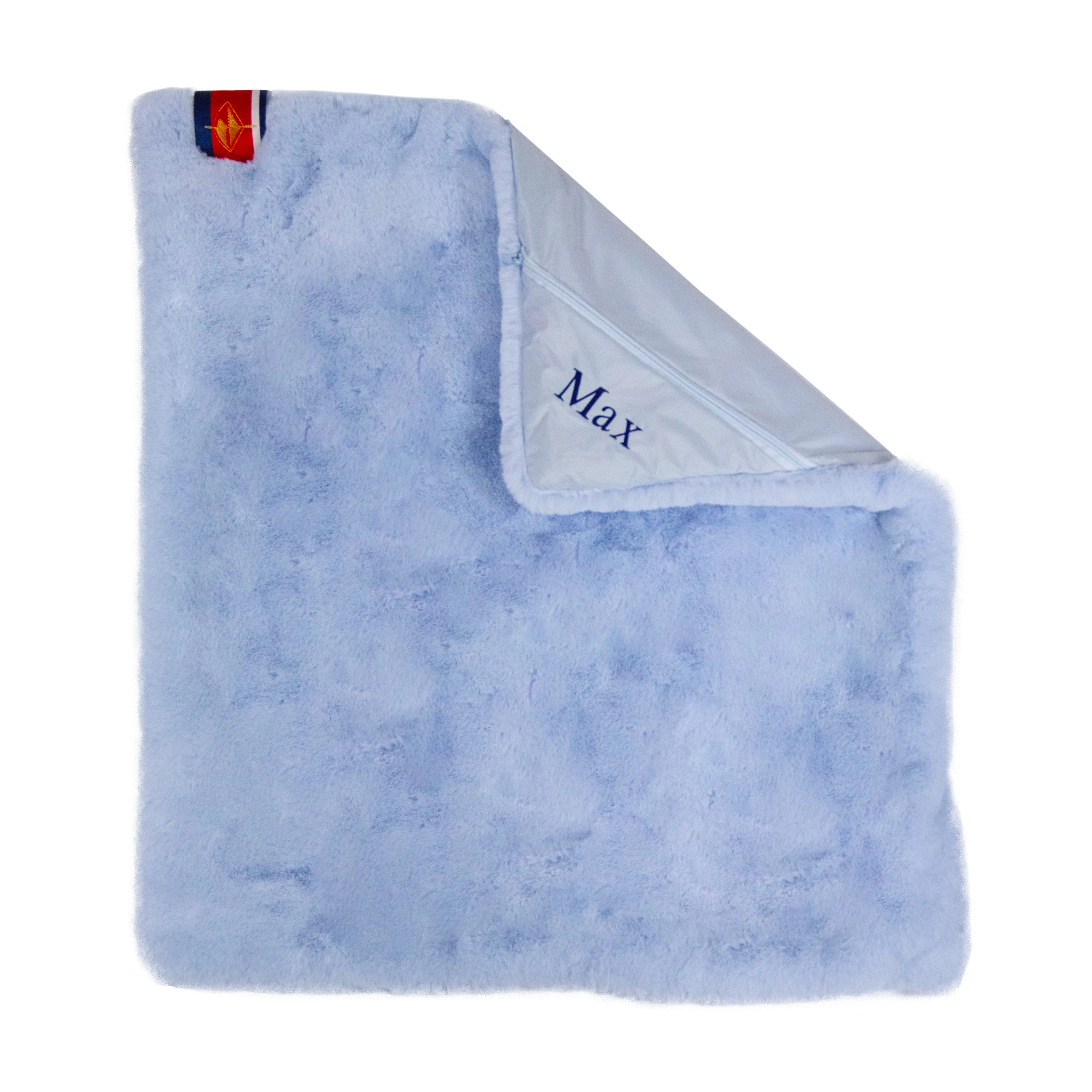 Blue Faux Fur Baby Blanket