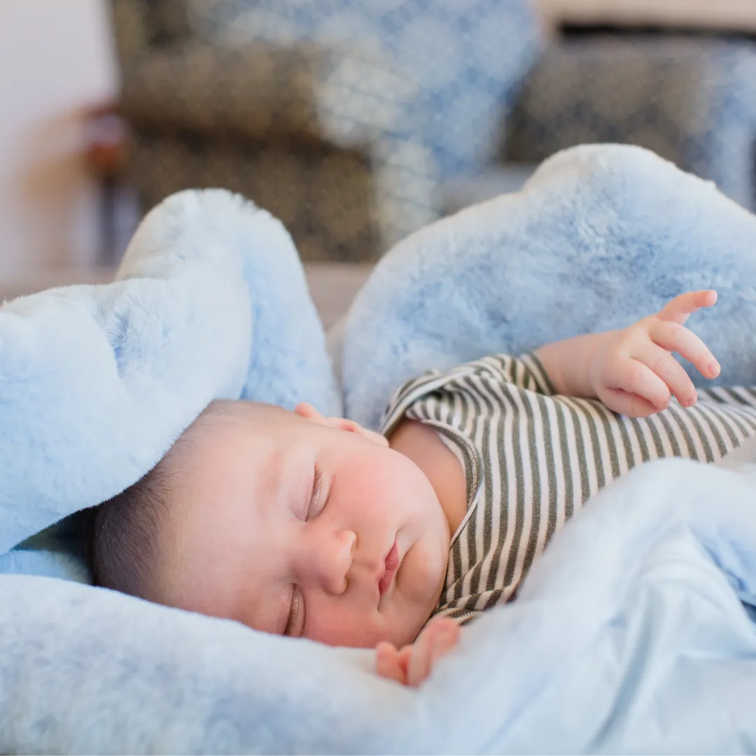 Blue Faux Fur Baby Blanket