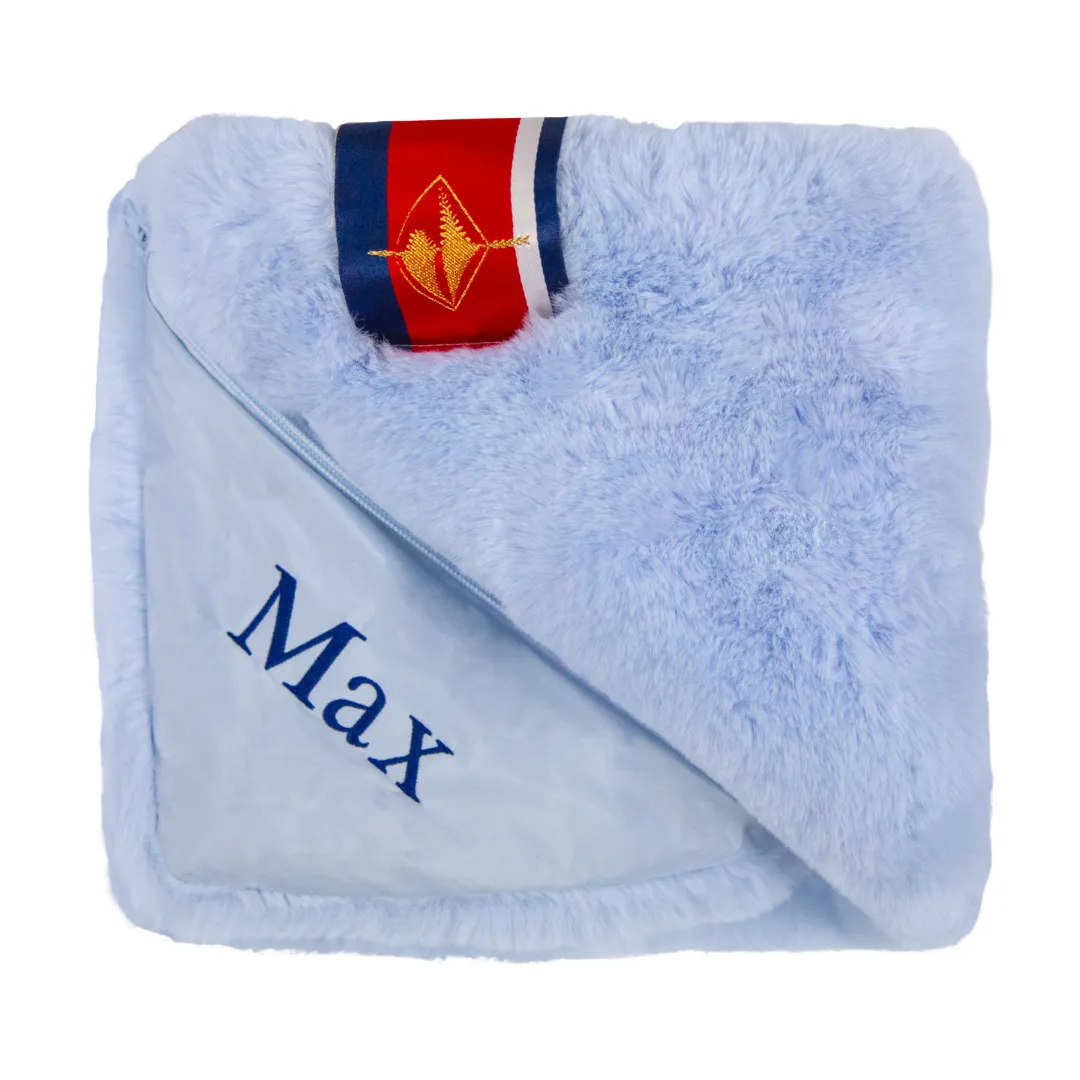 Blue Faux Fur Baby Blanket