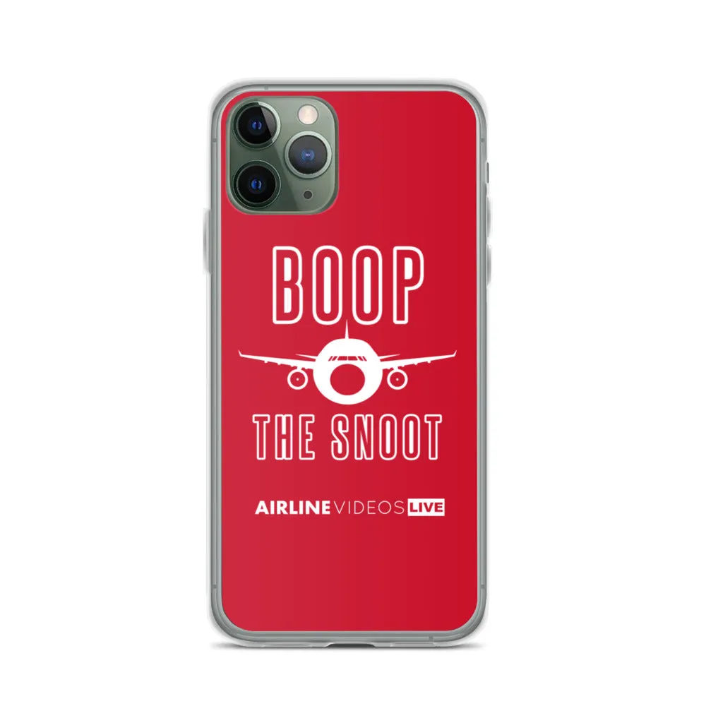 BOOP THE SNOOT (RED) iPhone Case