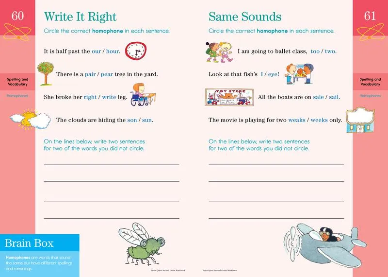 Brain Quest Workbook: 2nd Grade: A whole year of curriculum-based exercises and activities in one fun book!
