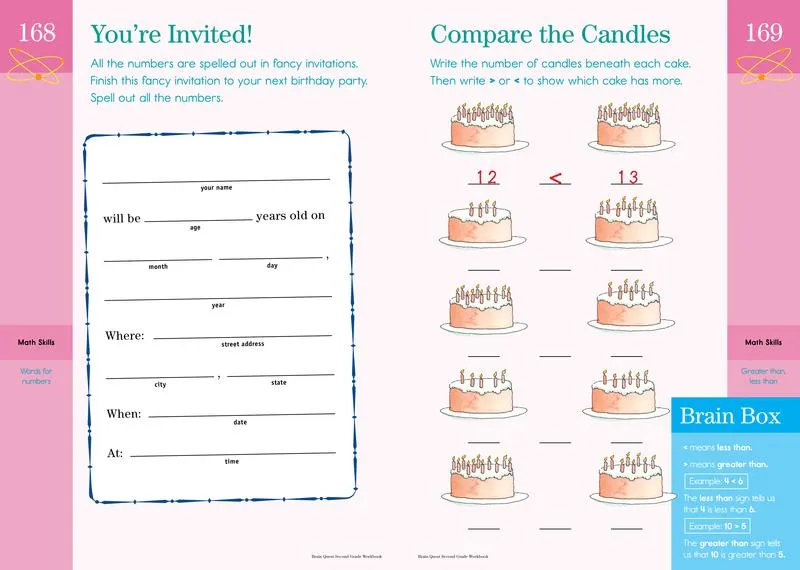 Brain Quest Workbook: 2nd Grade: A whole year of curriculum-based exercises and activities in one fun book!
