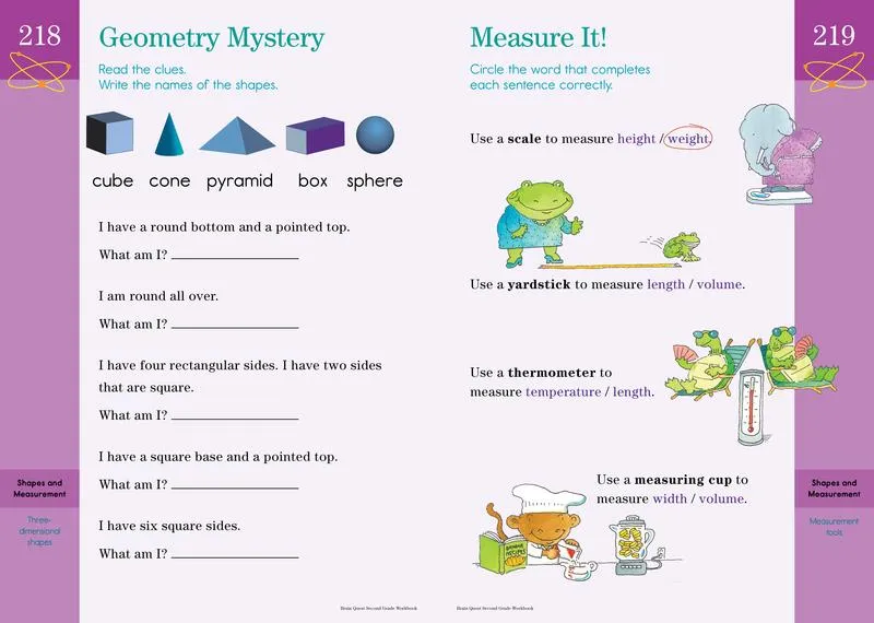 Brain Quest Workbook: 2nd Grade: A whole year of curriculum-based exercises and activities in one fun book!