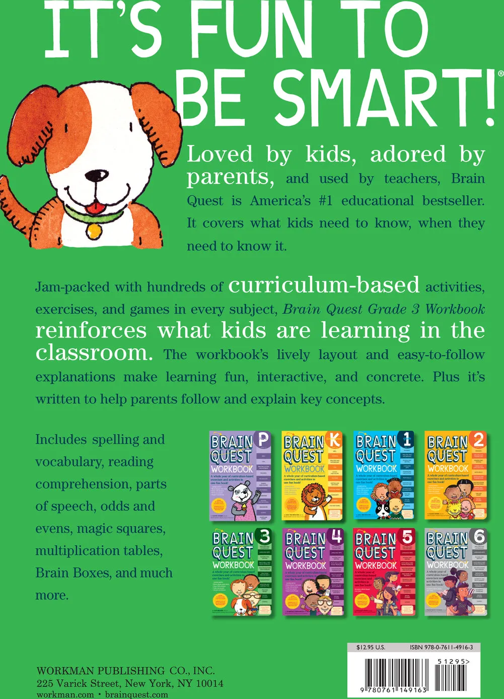 Brain Quest Workbook: Grade 3 Paperback
