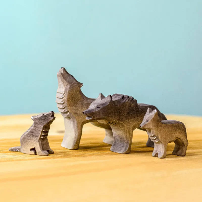 Bumbu Wooden Animal Woodland | Wolf Angry