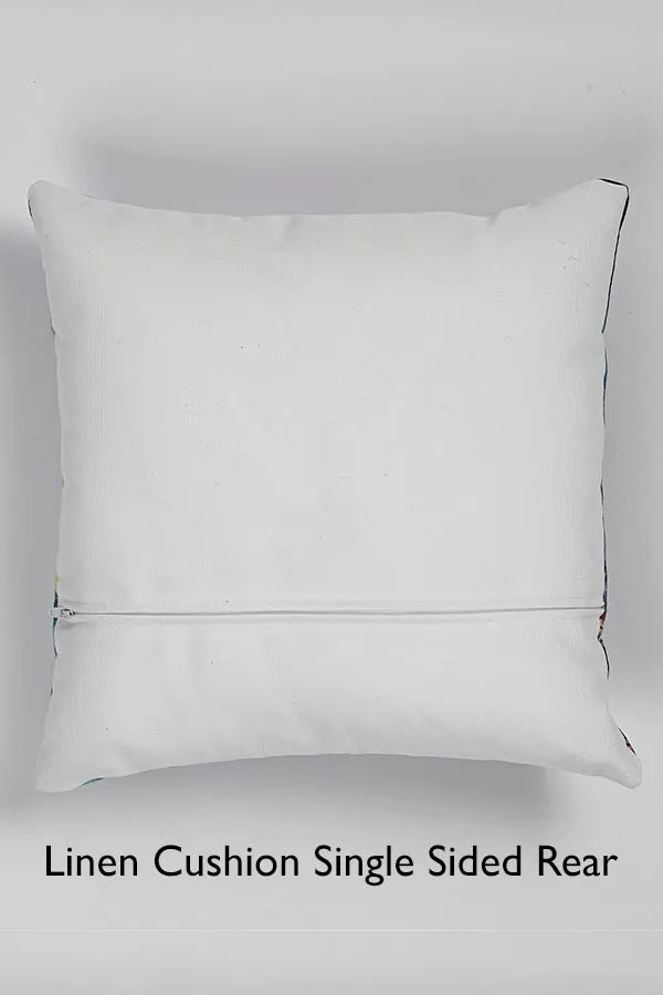 Cheetah Print Square Cushion (Mustard)