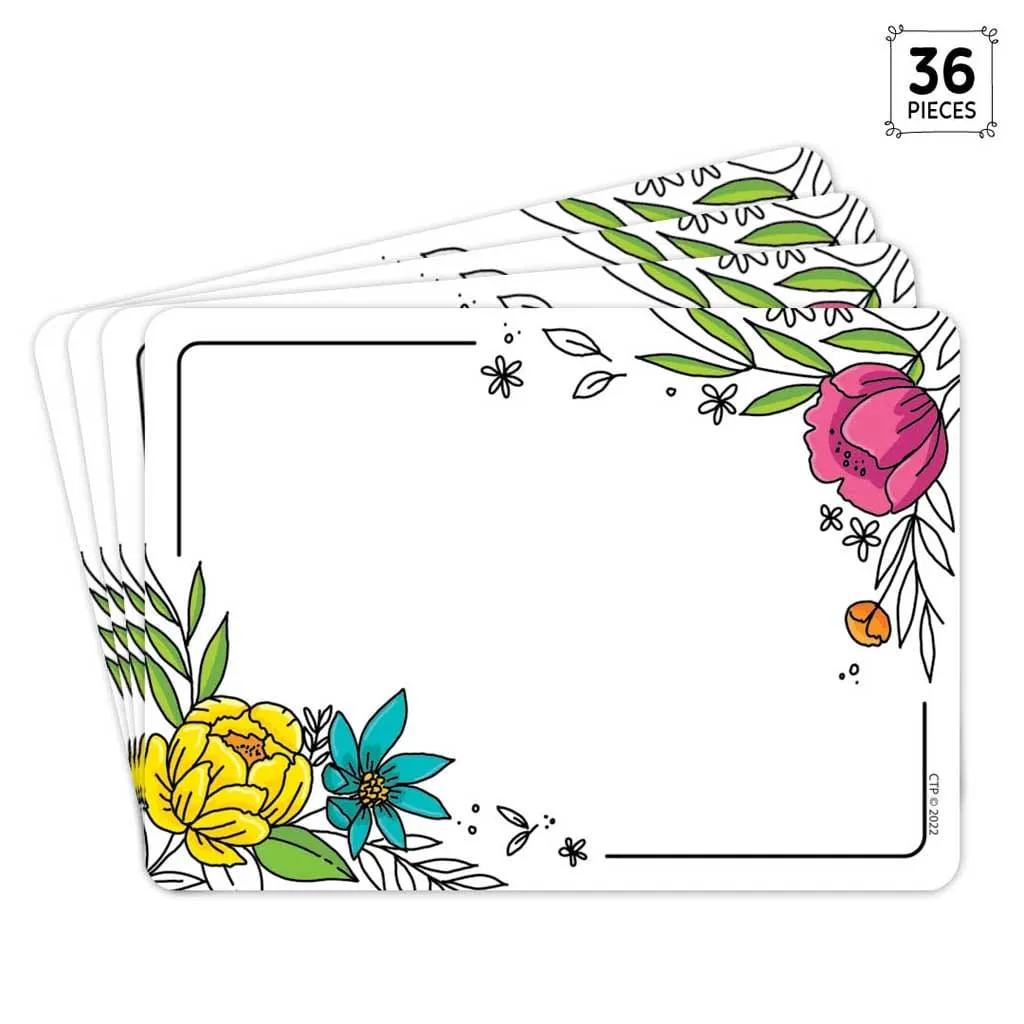 Creative Teaching Press Doodly Blooms Name Tags/Labels