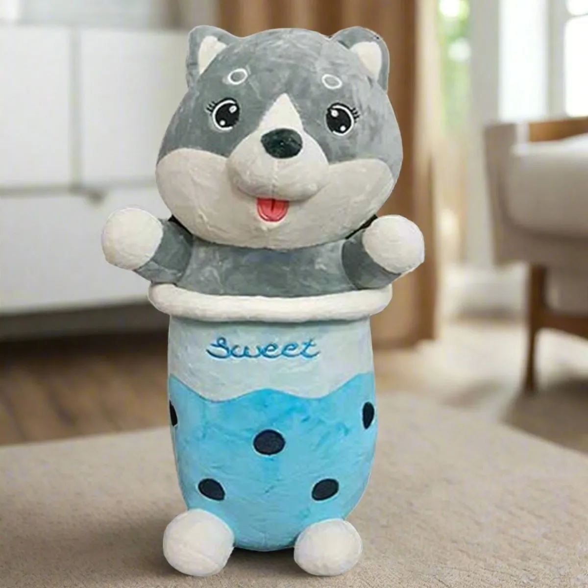 Cute Husky Plush Dog