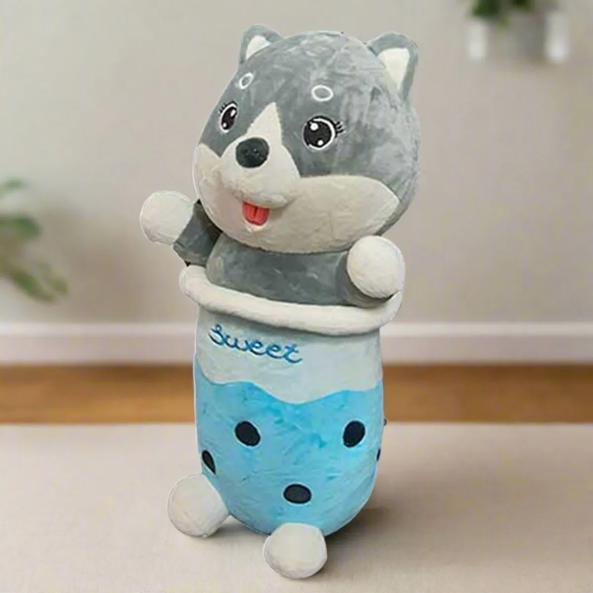 Cute Husky Plush Dog