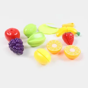Cutting Vegetables & Fruits Toy Play Set For Kids