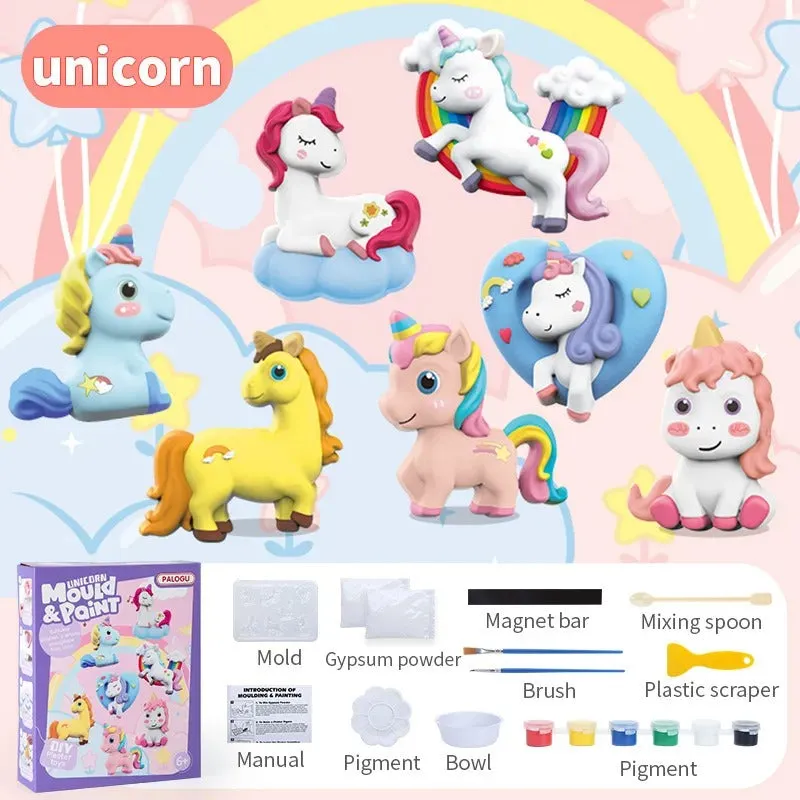 DIY Unicorn 3D Mould and Paint for Kids - 804