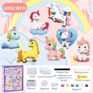 DIY Unicorn 3D Mould and Paint for Kids - 804