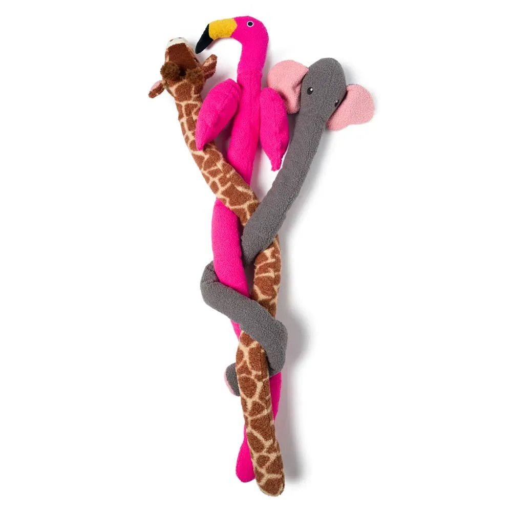 Fabdog | Twisty Flamingo Dog Toy