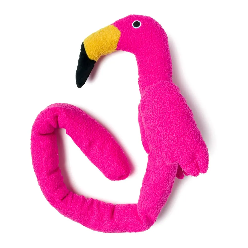Fabdog | Twisty Flamingo Dog Toy