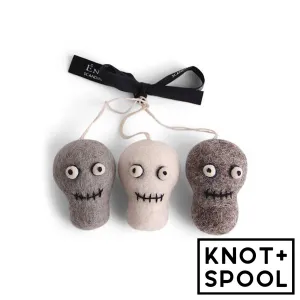 Felt Skeleton Faces Ornament