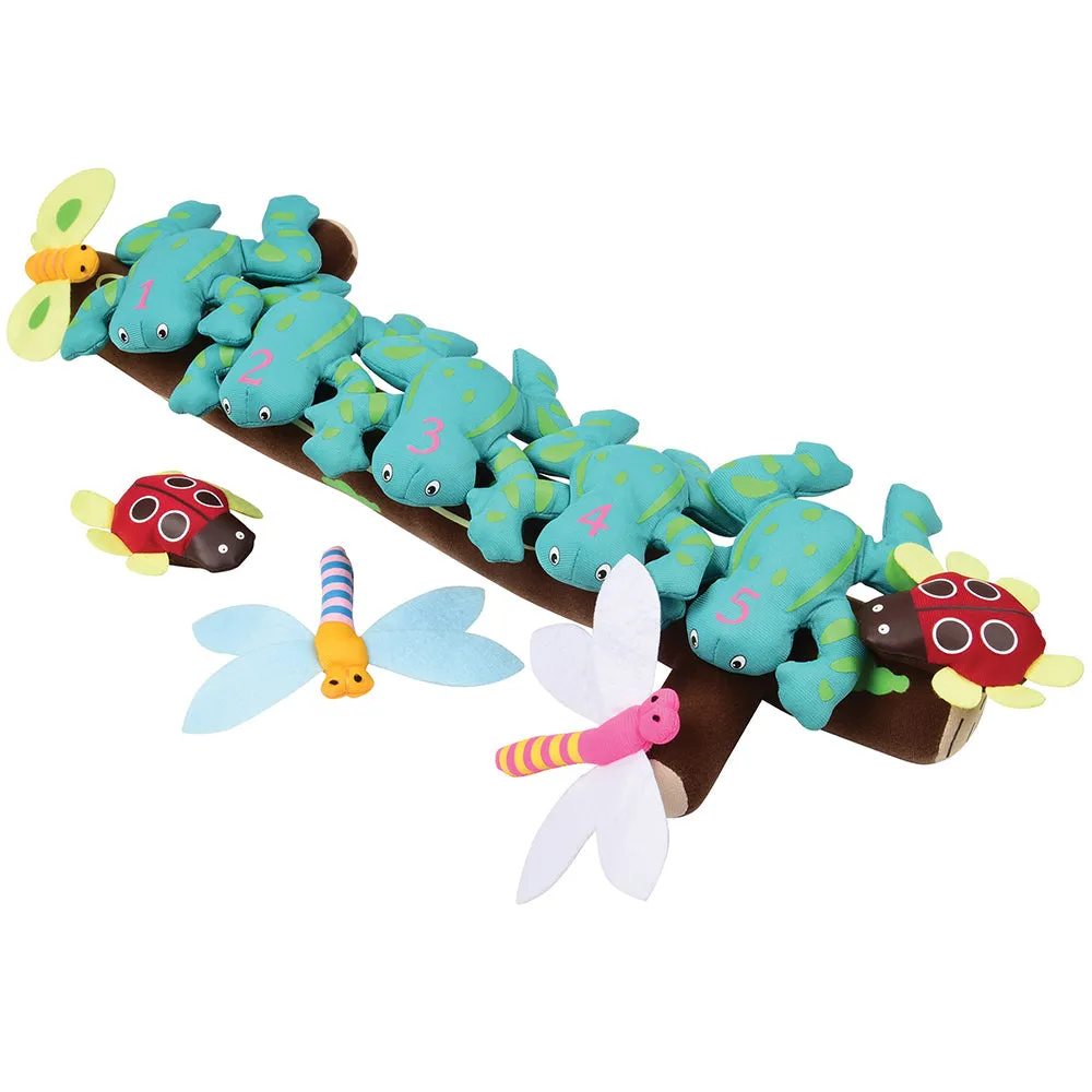 Five Green & Speckled Frogs Song & Storybook Props Set
