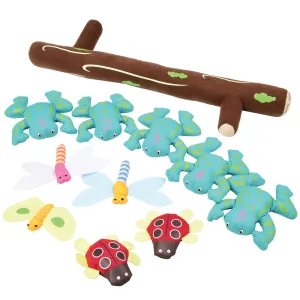Five Green & Speckled Frogs Song & Storybook Props Set