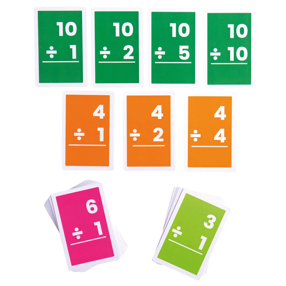 Flashcards - Divisions 1 to 10