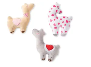 Fringe Dog Toy Valentines Love Llamas