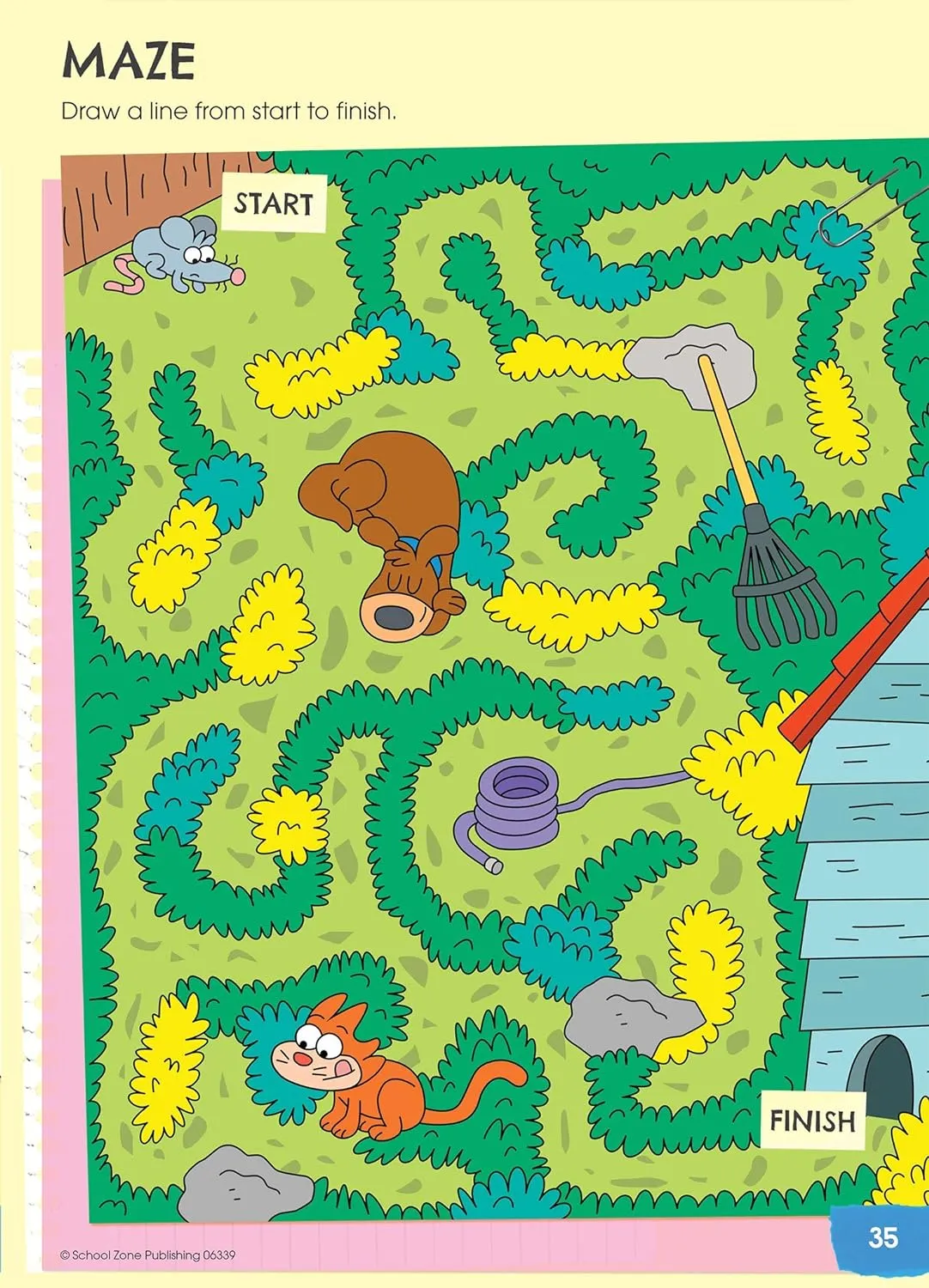Fun and Games First Grade Activity Workbook - Ages 6 to 8, Hidden Pictures, Mazes, Dot-to-Dots, Coloring, Codes, What's Different, and More