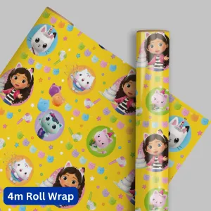 Gabby's Dollhouse Wrapping Paper 4m Roll Wrap