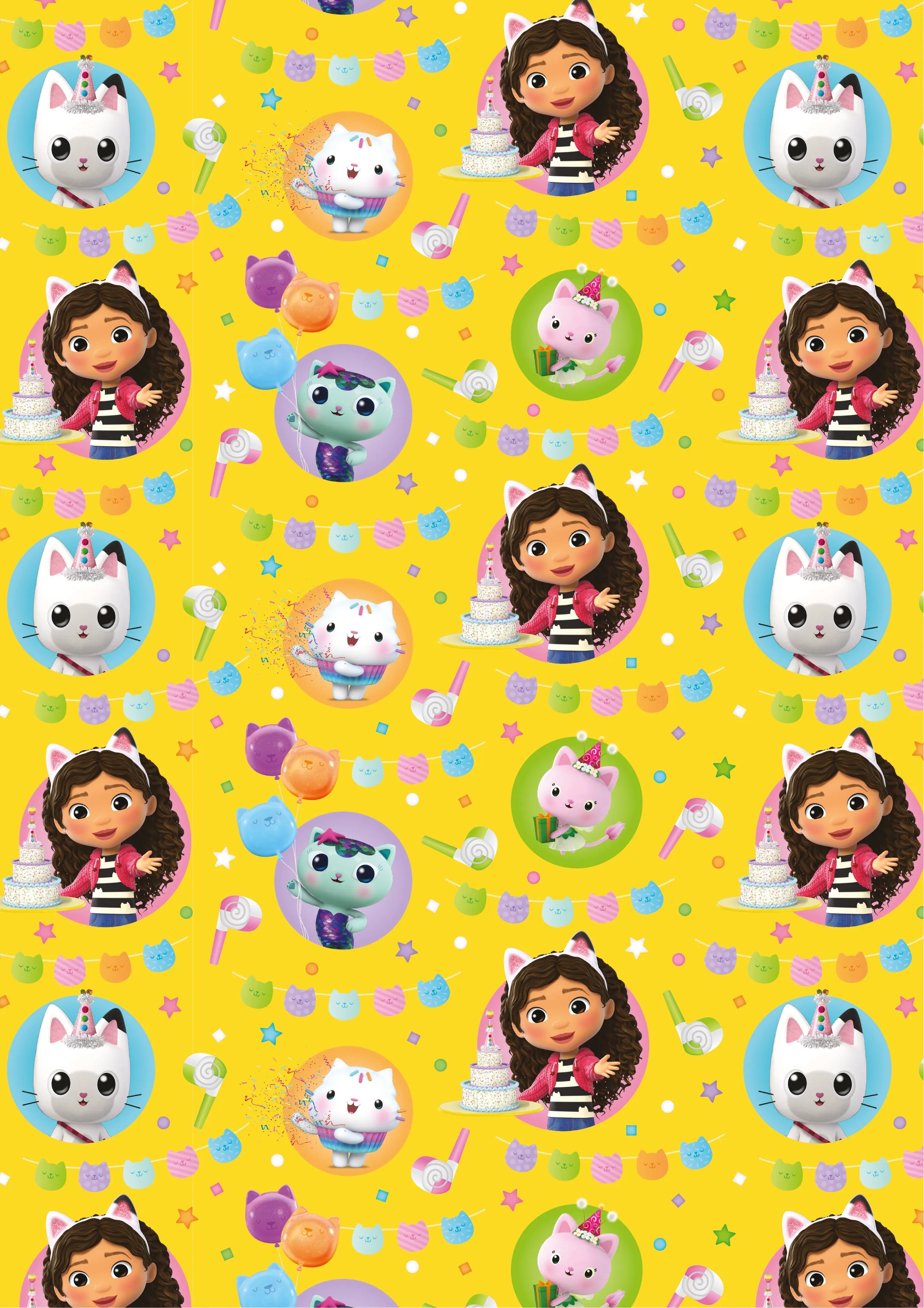 Gabby's Dollhouse Wrapping Paper 4m Roll Wrap