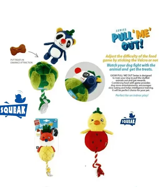 GIGWI Chicken Foodie ORD With Squeaker Inside