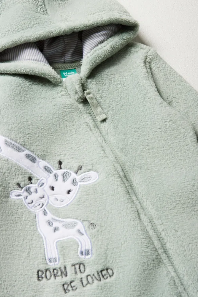 Giraffe Babygrow Green