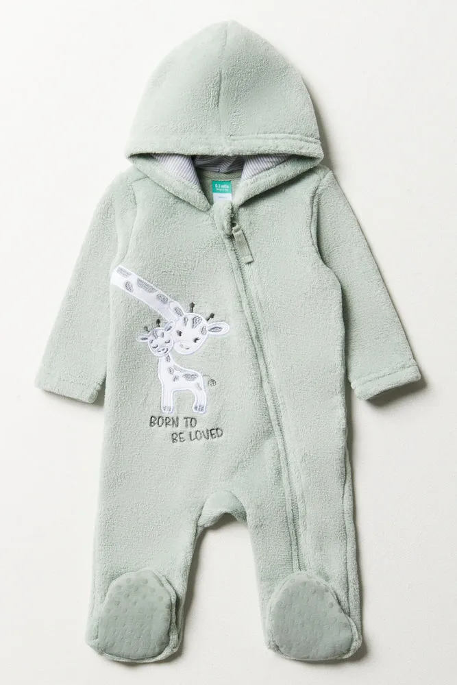 Giraffe Babygrow Green