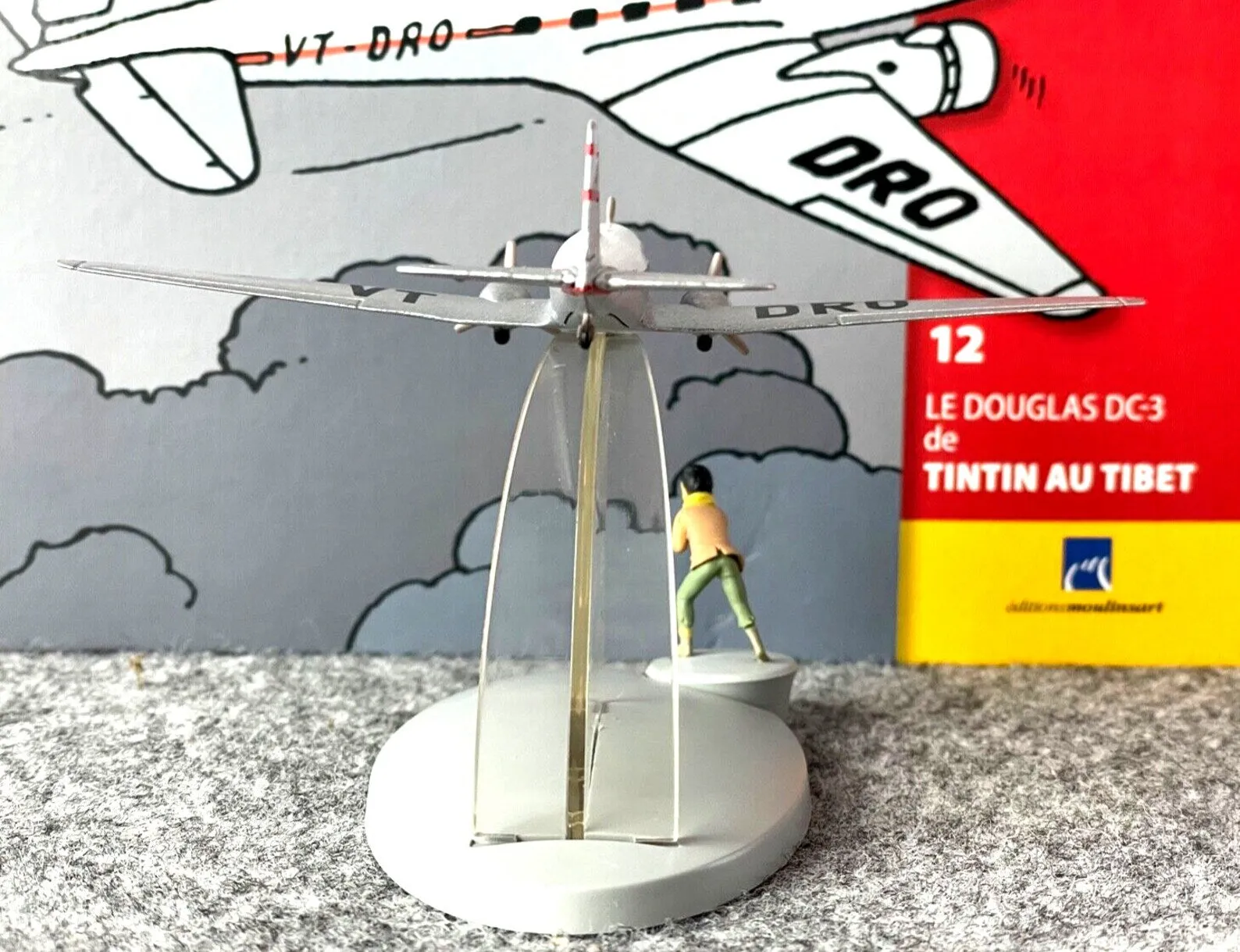 Hachette Tintin Plane #12 Douglas DC-3 Chang - Tibet Model Avion  Figure