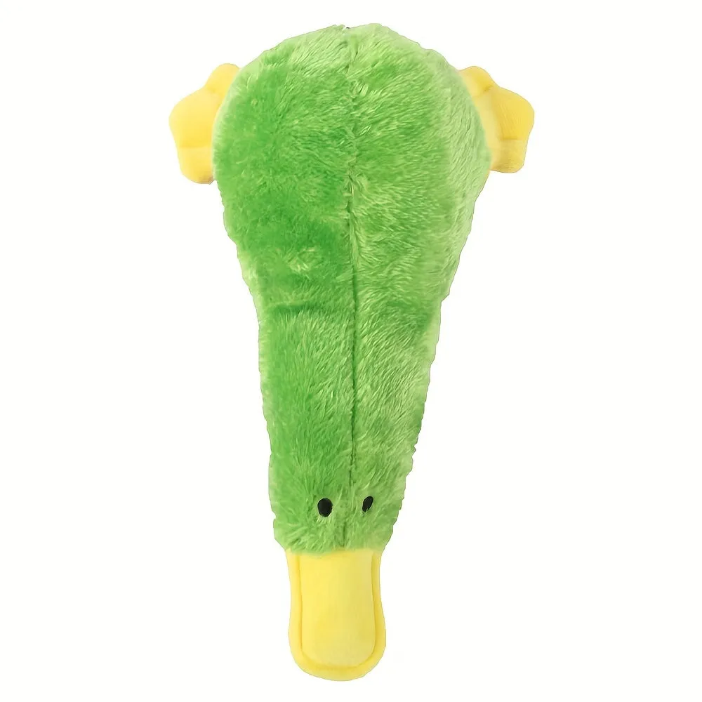 Interactive Plush Duck Dog Toy Ideal for Chewing and Training
