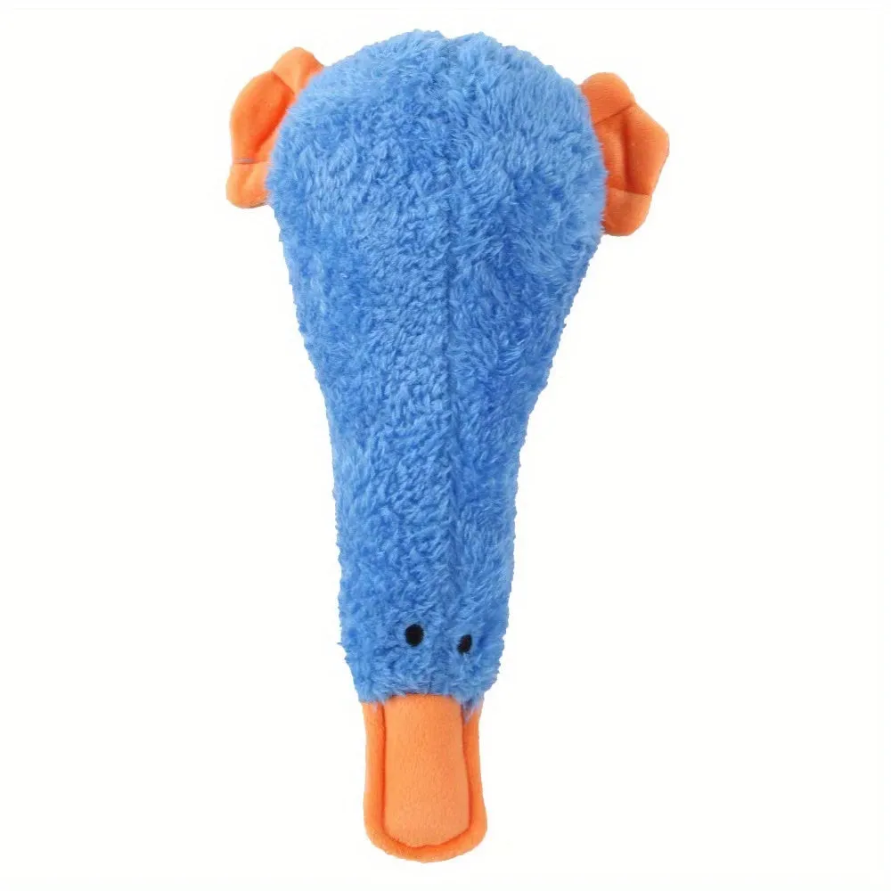 Interactive Plush Duck Dog Toy Ideal for Chewing and Training