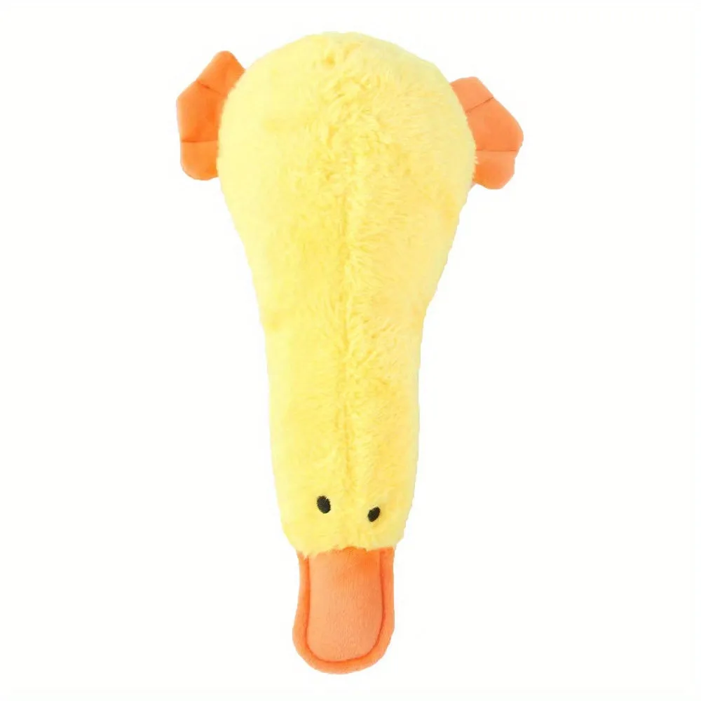 Interactive Plush Duck Dog Toy Ideal for Chewing and Training