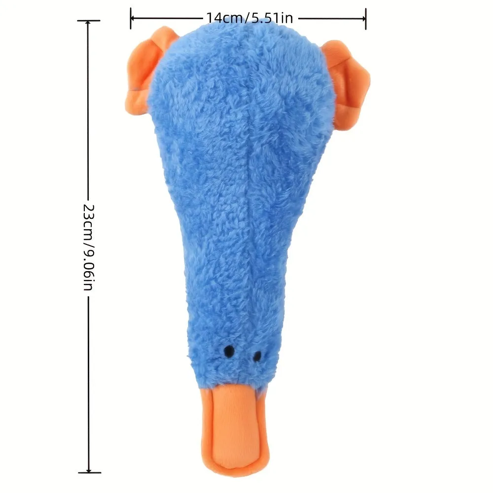 Interactive Plush Duck Dog Toy Ideal for Chewing and Training