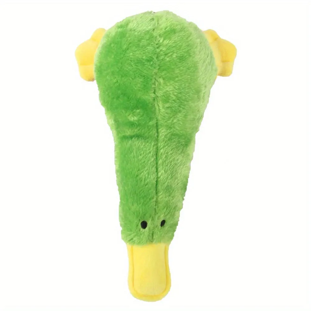 Interactive Plush Duck Dog Toy Ideal for Chewing and Training