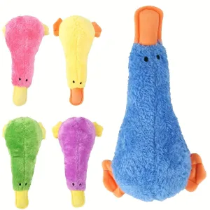 Interactive Plush Duck Dog Toy Ideal for Chewing and Training